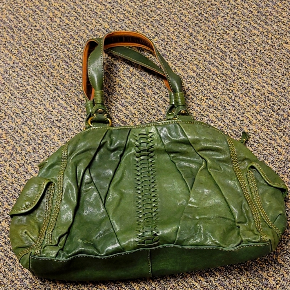 Lucky Brand emerald leather bag